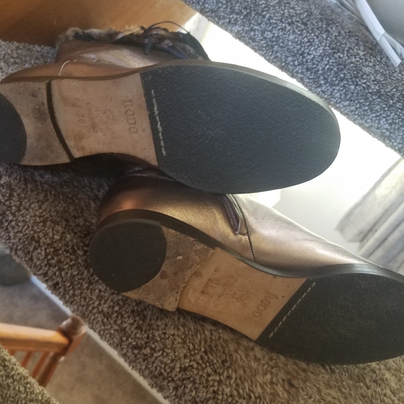 Rodo Metallic Leather Italian Boots - Picture 2 of 7